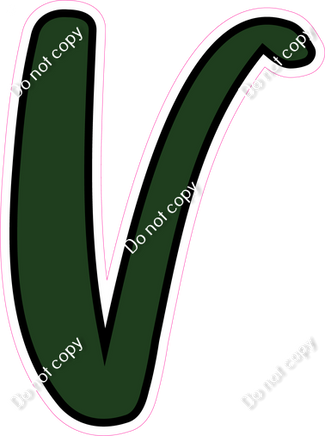 CUL 23.5" Individuals - Flat Hunter Green V