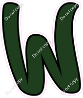 CUL 23.5" Individuals - Flat Hunter Green W