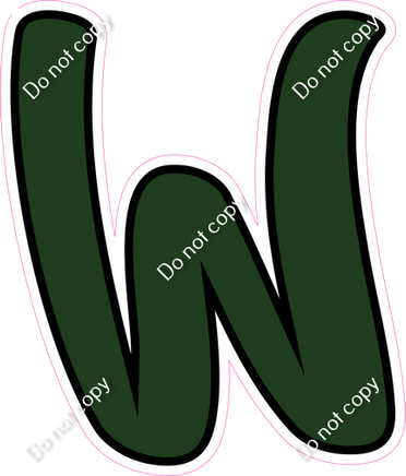 CUL 23.5" Individuals - Flat Hunter Green W