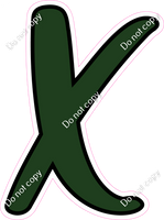 CUL 23.5" Individuals - Flat Hunter Green X