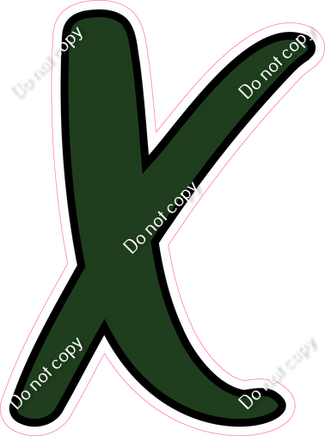 CUL 23.5" Individuals - Flat Hunter Green X