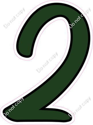 CUL 23.5" Individuals - Flat Hunter Green 2