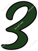 CUL 23.5" Individuals - Flat Hunter Green 3