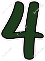 CUL 23.5" Individuals - Flat Hunter Green 4