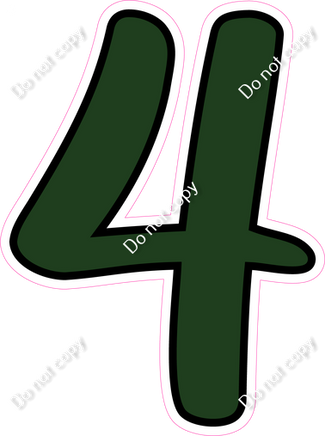 CUL 23.5" Individuals - Flat Hunter Green 4