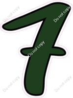 CUL 23.5" Individuals - Flat Hunter Green 7