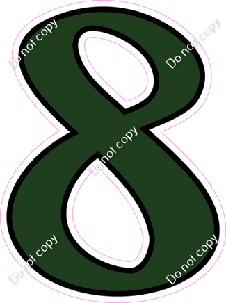 CUL 23.5" Individuals - Flat Hunter Green 8