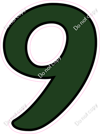 CUL 23.5" Individuals - Flat Hunter Green 9