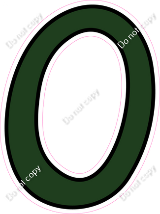 CUL 23.5" Individuals - Flat Hunter Green