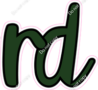 CUL 23.5" Individuals - Flat Hunter Green RD