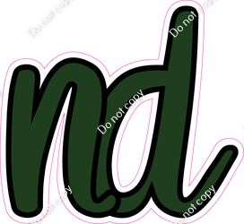 CUL 23.5" Individuals - Flat Hunter Green ND