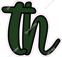 CUL 23.5" Individuals - Flat Hunter Green TH