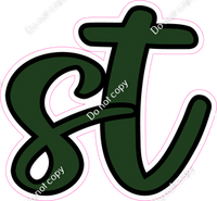 CUL 23.5" Individuals - Flat Hunter Green ST