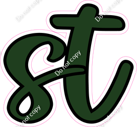 CUL 23.5" Individuals - Flat Hunter Green ST