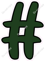 CUL 23.5" Individuals - Flat Hunter Green #