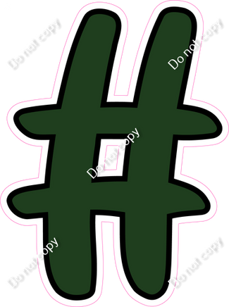 CUL 23.5" Individuals - Flat Hunter Green #