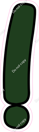 CUL 23.5" Individuals - Flat Hunter Green !