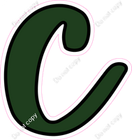 CUL 23.5" Individuals - Flat Hunter Green c