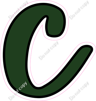 CUL 23.5" Individuals - Flat Hunter Green c