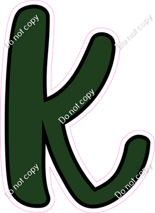 CUL 23.5" Individuals - Flat Hunter Green k