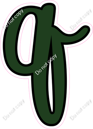 CUL 23.5" Individuals - Flat Hunter Green q