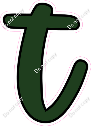 CUL 23.5" Individuals - Flat Hunter Green t