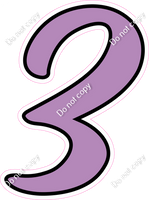 CUL 23.5" Individuals - Flat Lavender 3