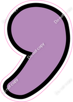 CUL 23.5" Individuals - Flat Lavender Apostrophe
