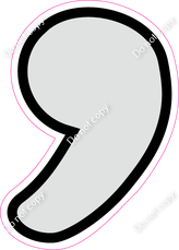 CUL 23.5" Individuals - Flat Light Grey Apostrophe