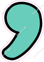 CUL 23.5" Individuals - Flat Mint Apostrophe