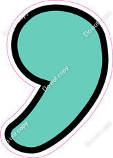 CUL 23.5" Individuals - Flat Mint Apostrophe