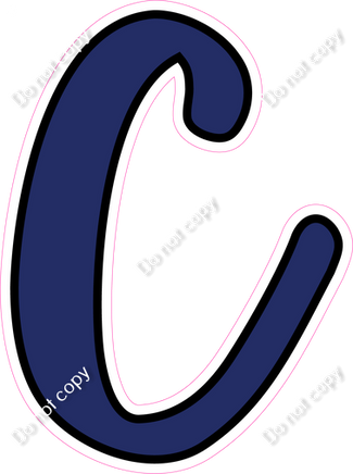 CUL 23.5" Individuals - Flat Navy Blue C