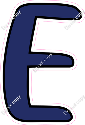 CUL 23.5" Individuals - Flat Navy Blue E