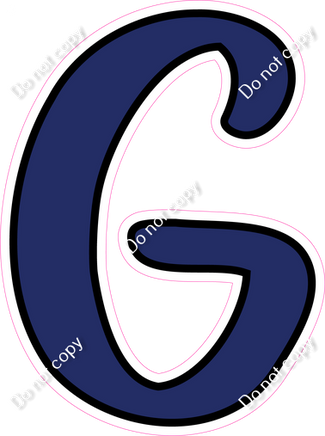 CUL 23.5" Individuals - Flat Navy Blue G