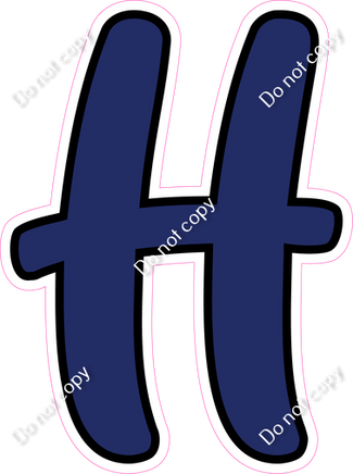 CUL 23.5" Individuals - Flat Navy Blue H