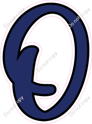 CUL 23.5" Individuals - Flat Navy Blue O