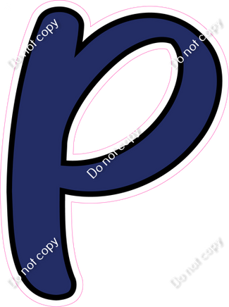 CUL 23.5" Individuals - Flat Navy Blue P