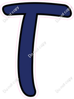 CUL 23.5" Individuals - Flat Navy Blue T