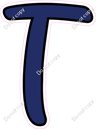 CUL 23.5" Individuals - Flat Navy Blue T