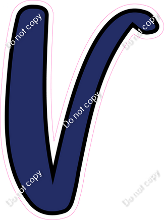 CUL 23.5" Individuals - Flat Navy Blue V