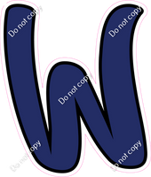 CUL 23.5" Individuals - Flat Navy Blue W