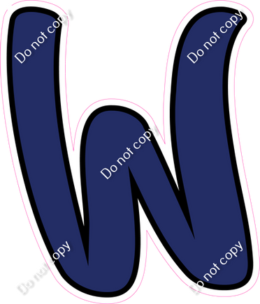 CUL 23.5" Individuals - Flat Navy Blue W