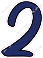 CUL 23.5" Individuals - Flat Navy Blue 2