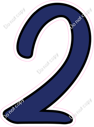 CUL 23.5" Individuals - Flat Navy Blue 2