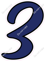 CUL 23.5" Individuals - Flat Navy Blue 3