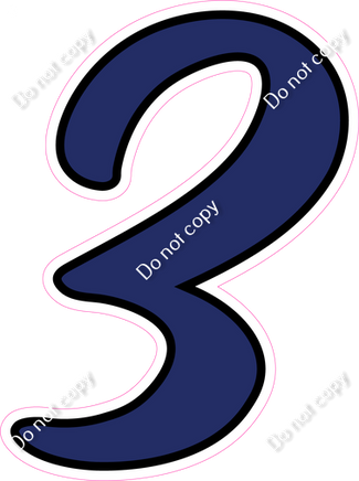 CUL 23.5" Individuals - Flat Navy Blue 3