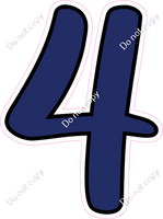 CUL 23.5" Individuals - Flat Navy Blue 4