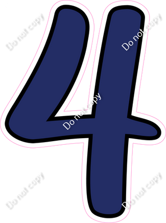 CUL 23.5" Individuals - Flat Navy Blue 4