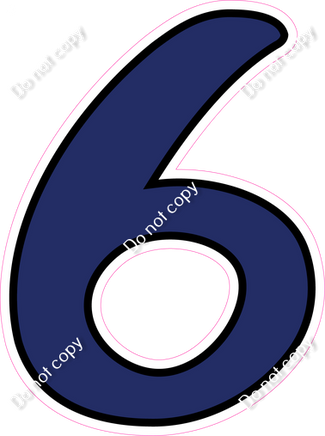 CUL 23.5" Individuals - Flat Navy Blue 6