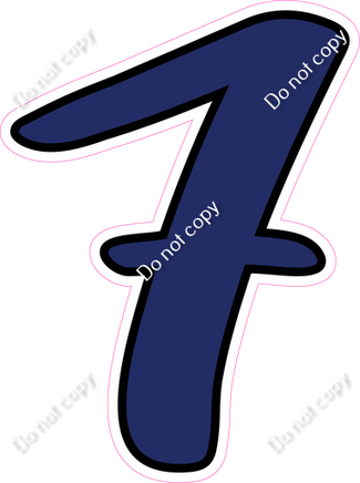 CUL 23.5" Individuals - Flat Navy Blue 7